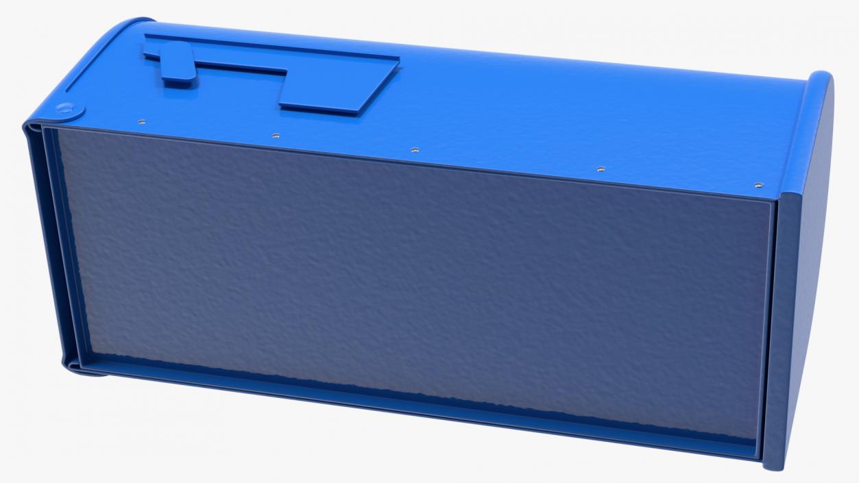 3D model Blue Painted Mailbox