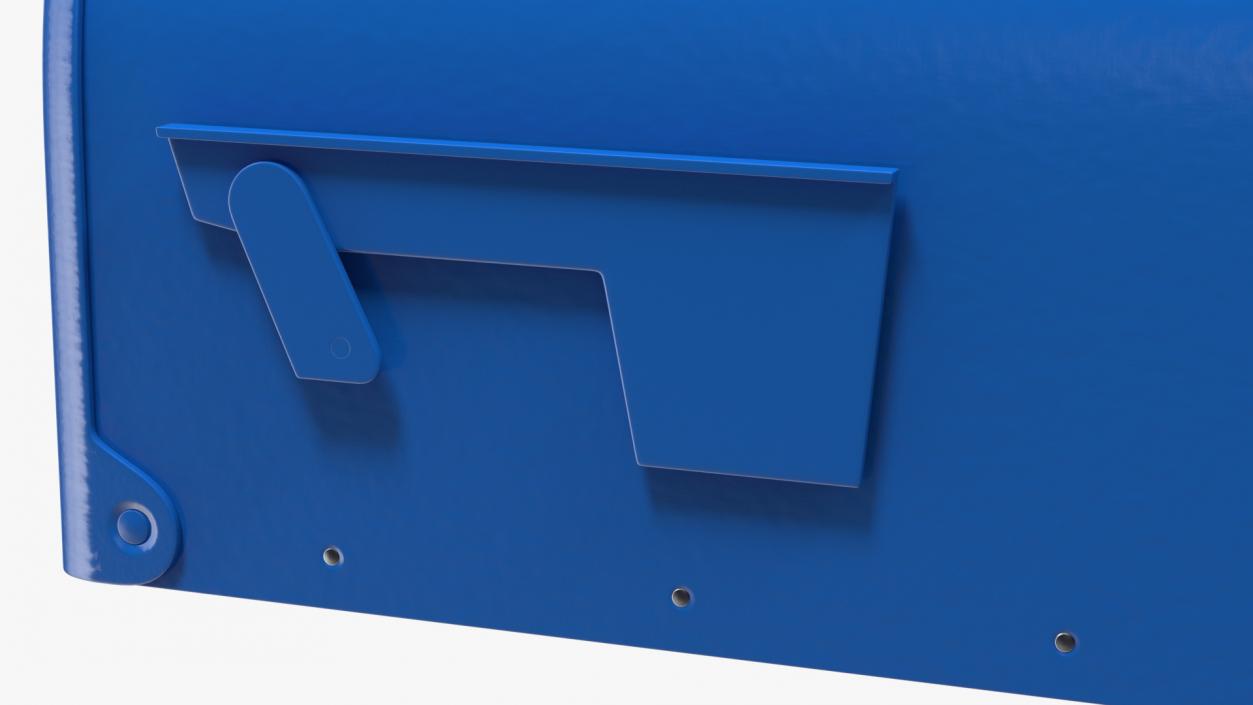 3D model Blue Painted Mailbox