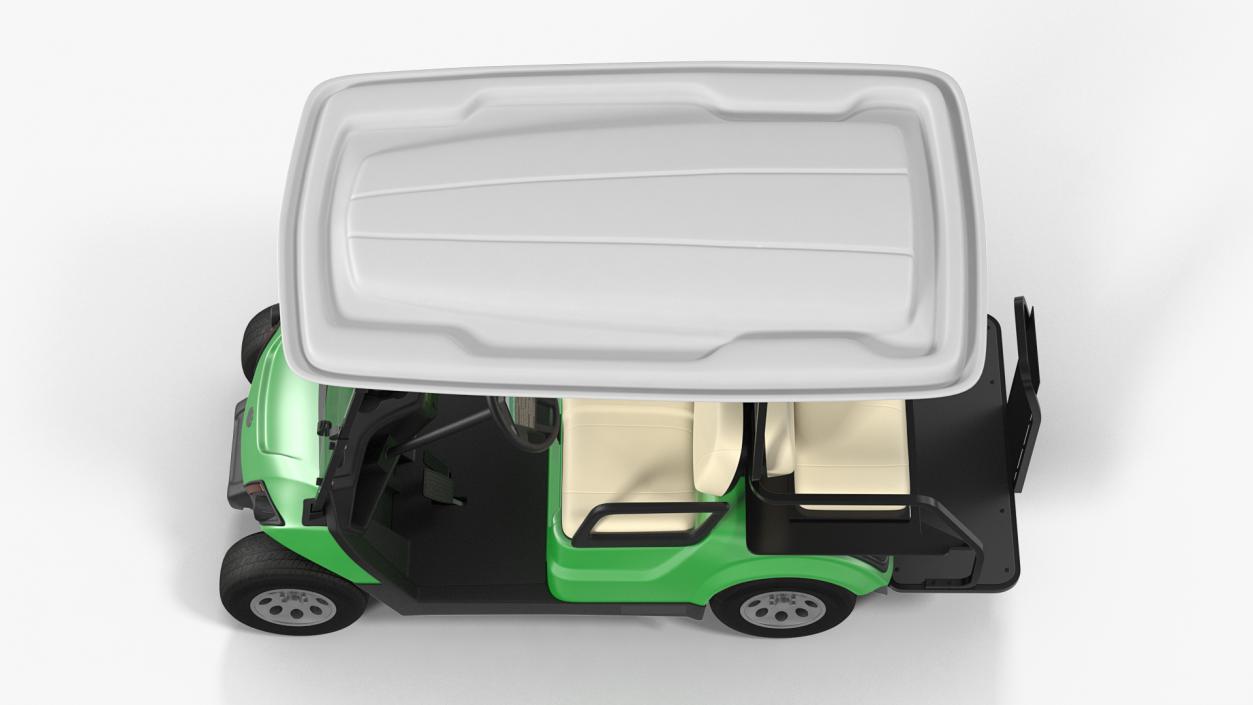 3D Rigged Golf Carts Collection model