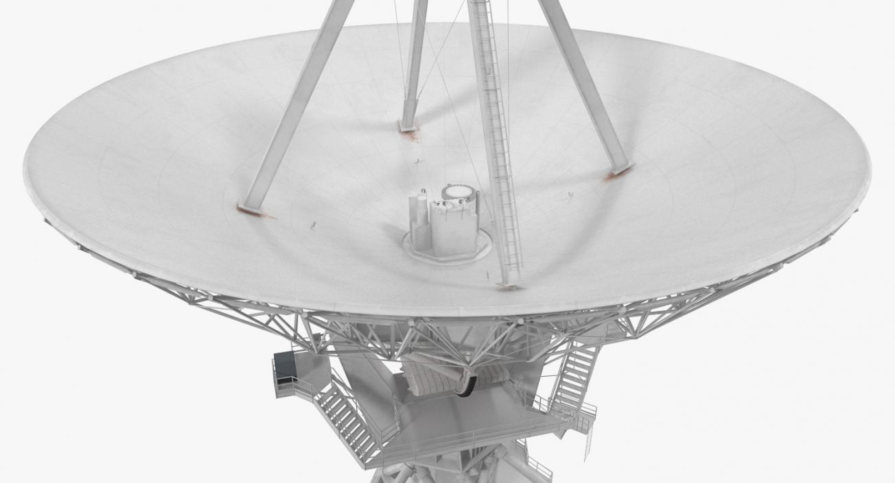 3D Big Parabolic Satellite Dish model