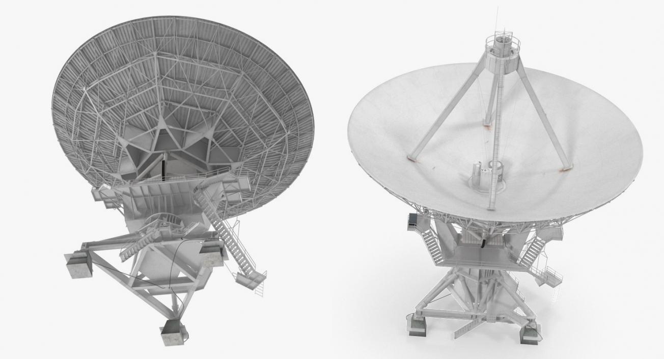 3D Big Parabolic Satellite Dish model