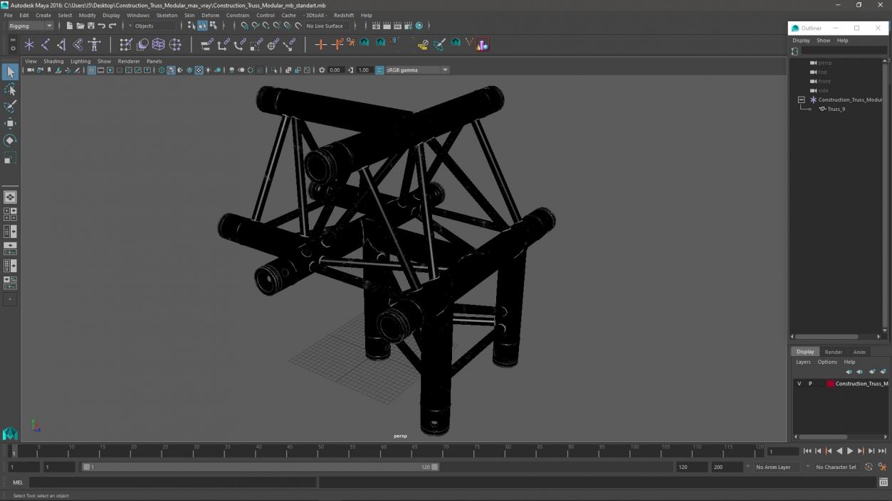 3D Construction Truss Modular 2 model