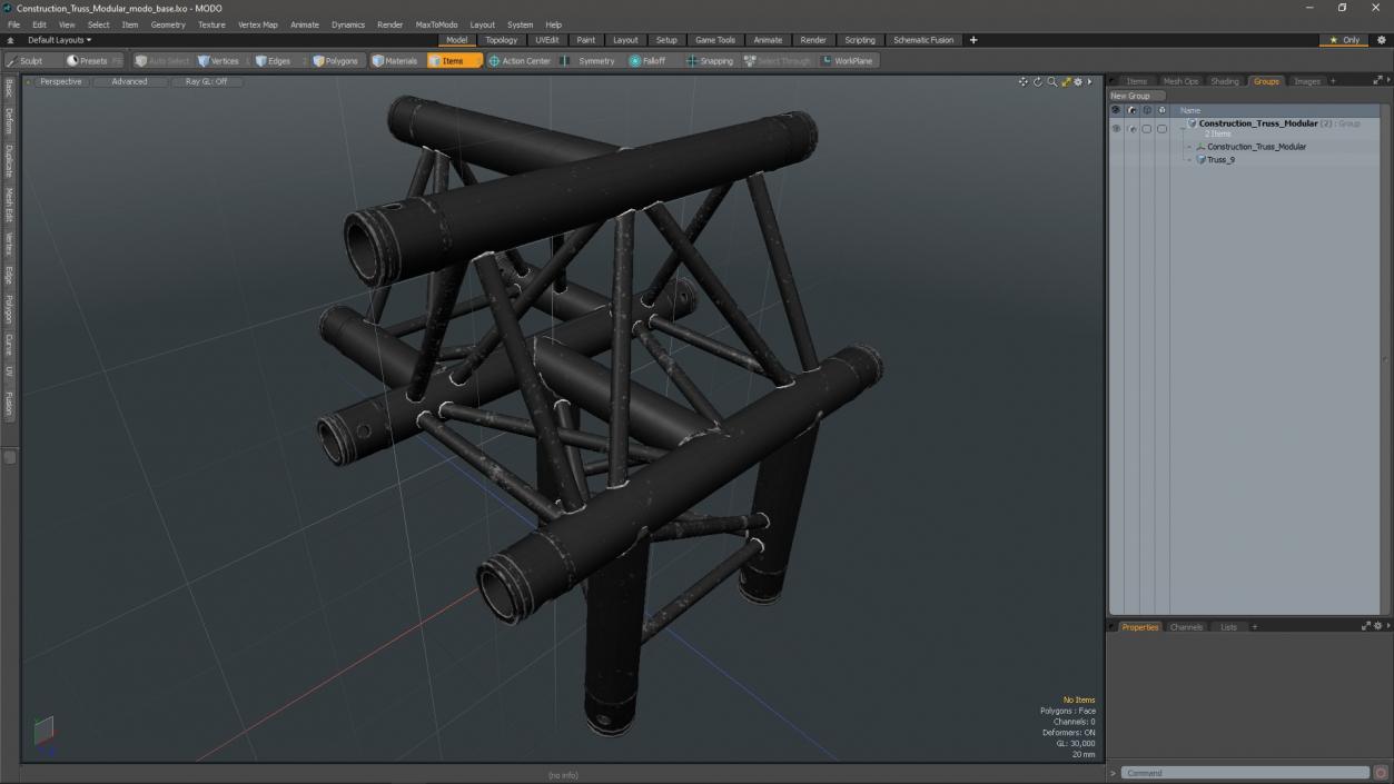 3D Construction Truss Modular 2 model