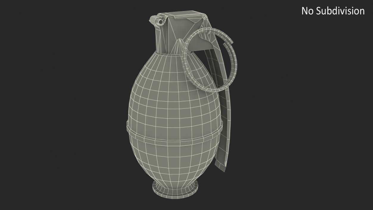 3D M26 Grenade Game Weapon model