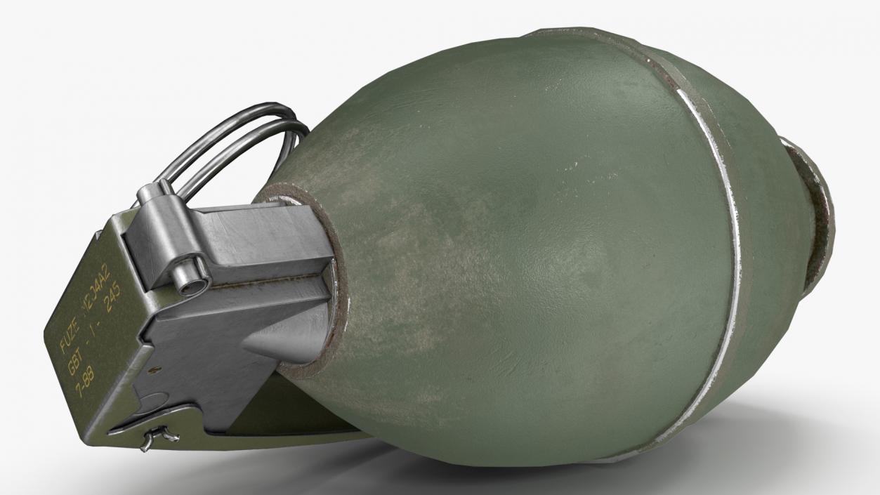 3D M26 Grenade Game Weapon model