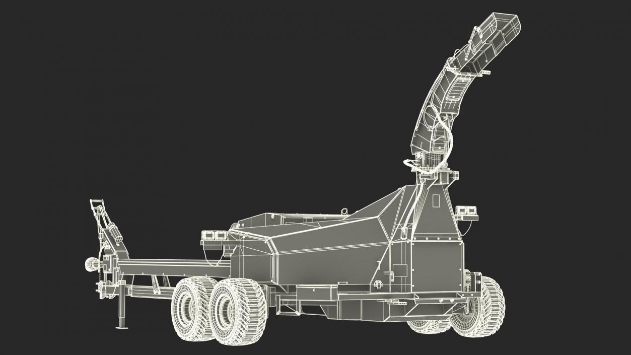 3D Forage Harvester Scorpion 300 Rigged