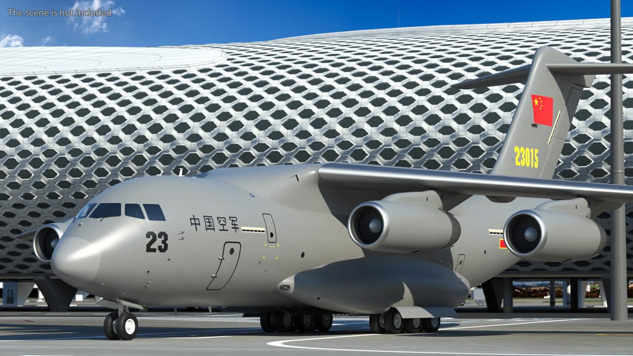 Xian Y20 Large Military Transport Aircraft 3D