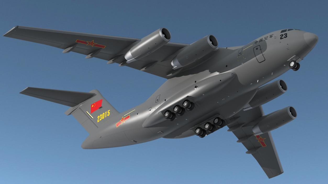 Xian Y20 Large Military Transport Aircraft 3D