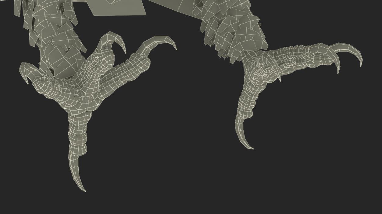 Gurney Eagle Attacking Pose 3D