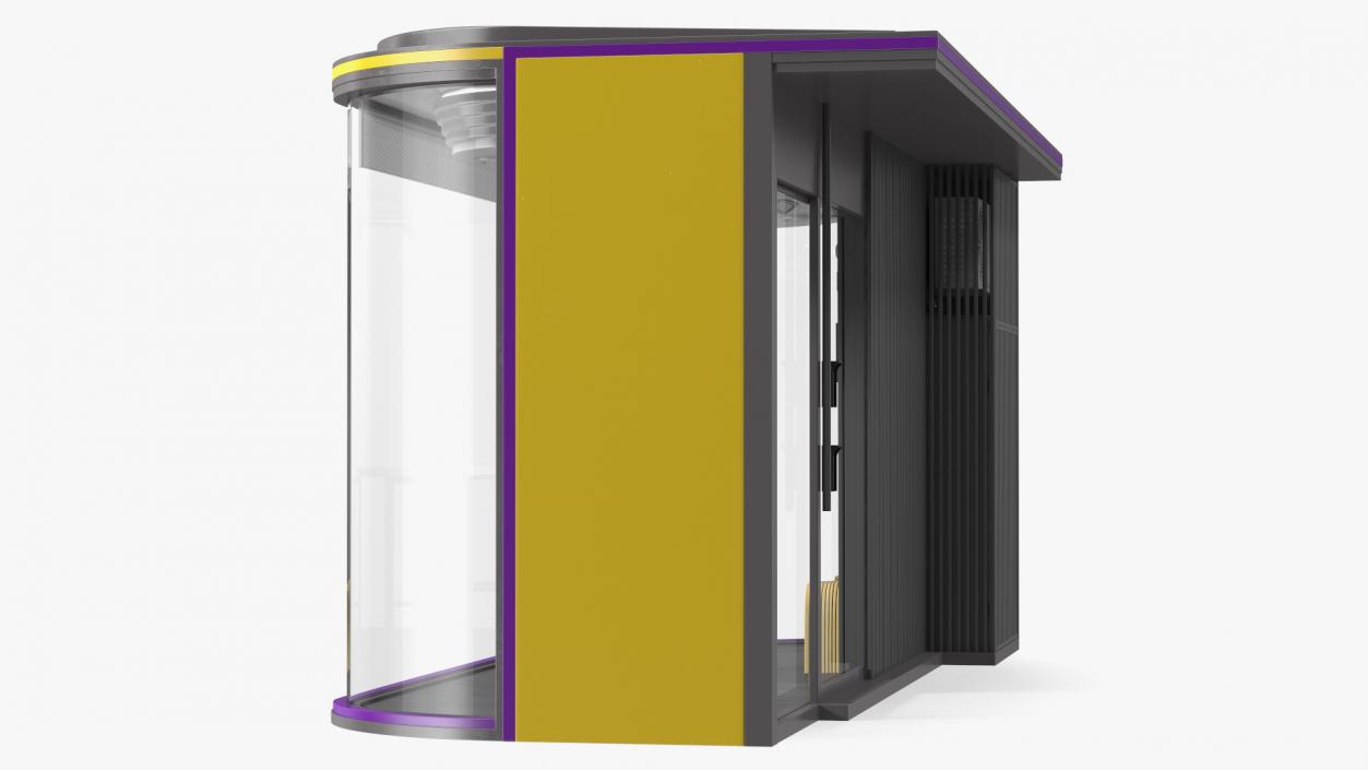 3D Smart Bus Stop Rigged