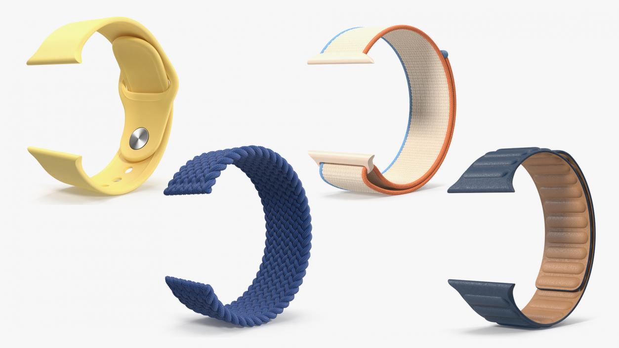 3D Apple Watch Bands Collection model