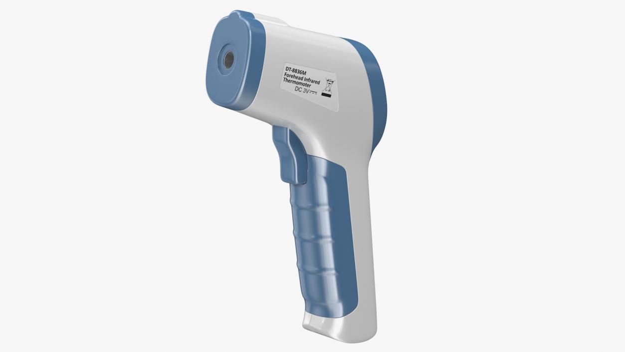 3D Infrared Forehead Thermometer Gun model