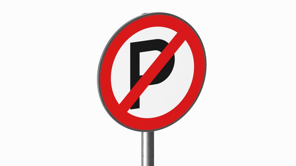 3D model Road Sign No Parking