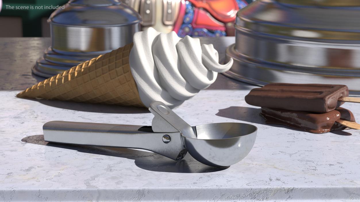 Ice Cream Scoops Collection 3D