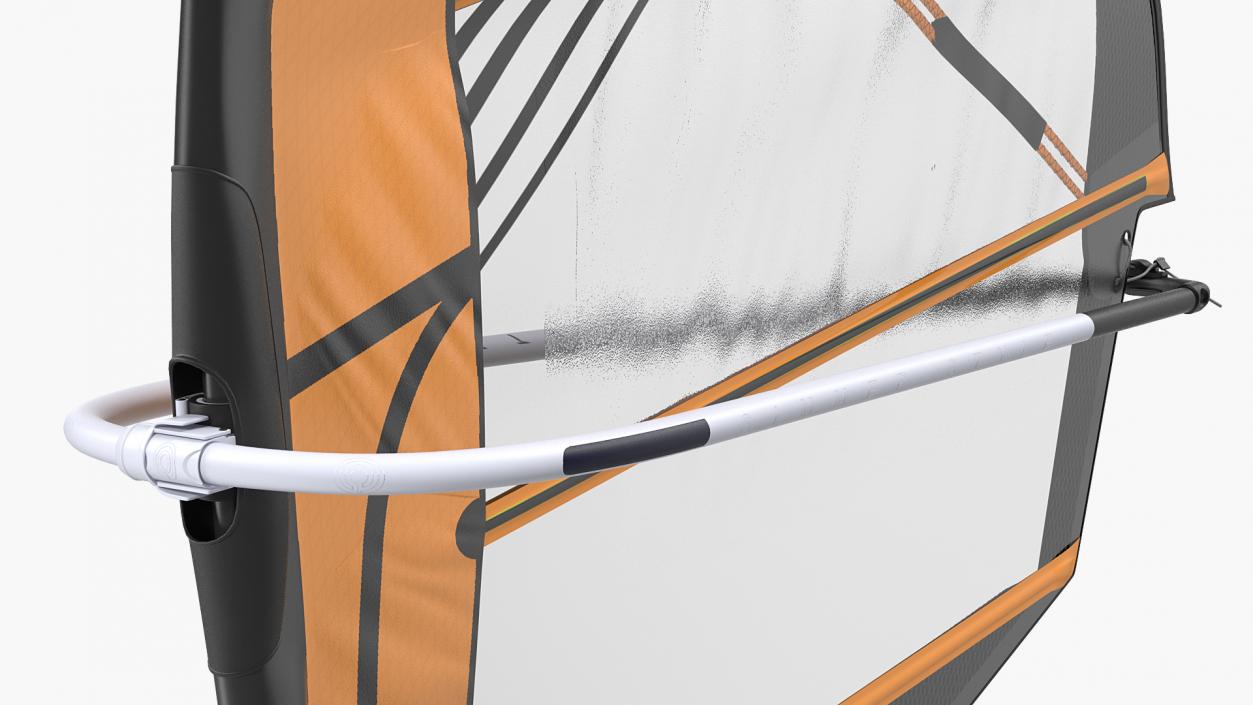 3D Sport Windsurf Mast Sail and Boom model