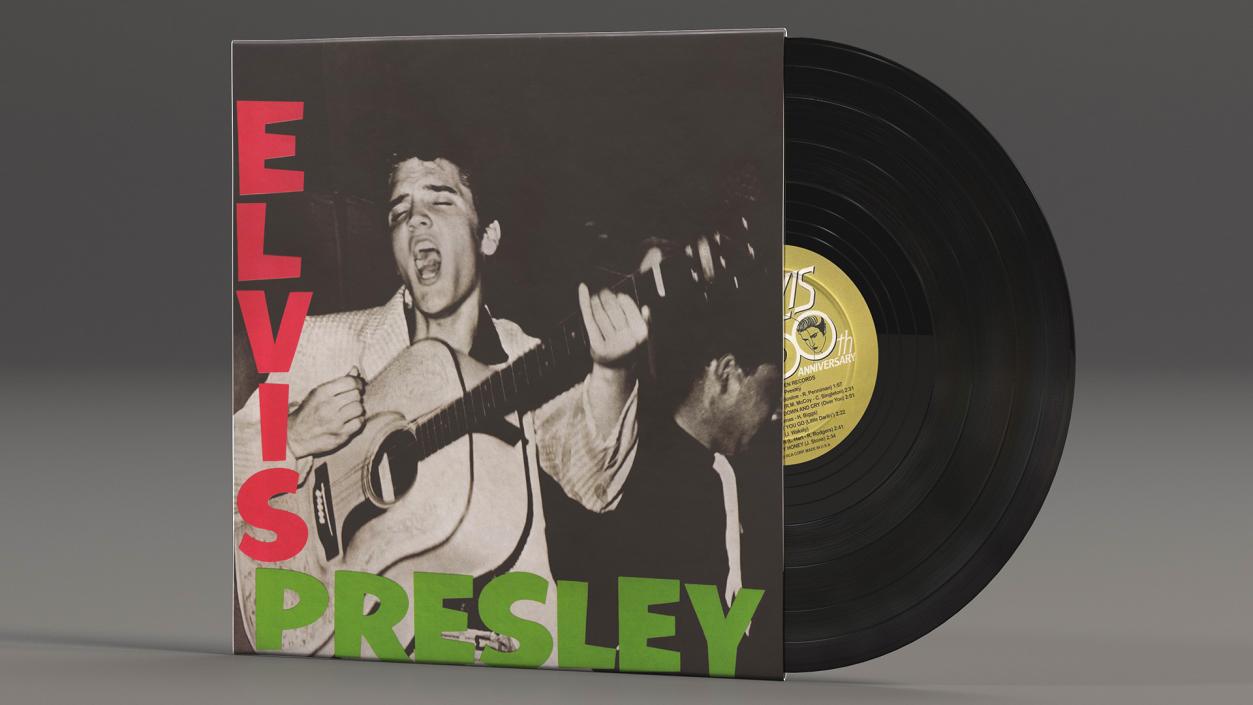 3D model Vintage Vinyl Album Elvis