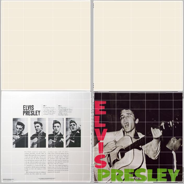 3D model Vintage Vinyl Album Elvis