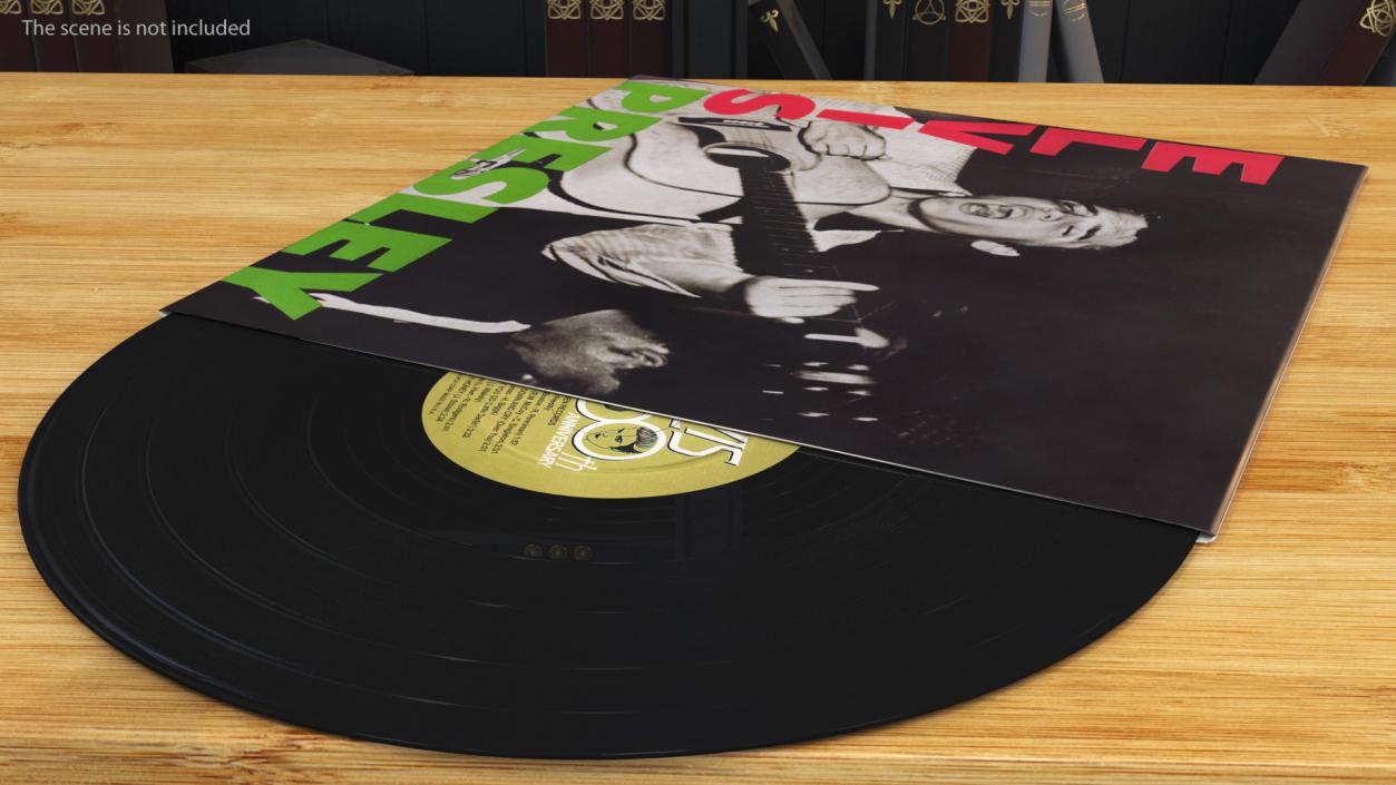 3D model Vintage Vinyl Album Elvis