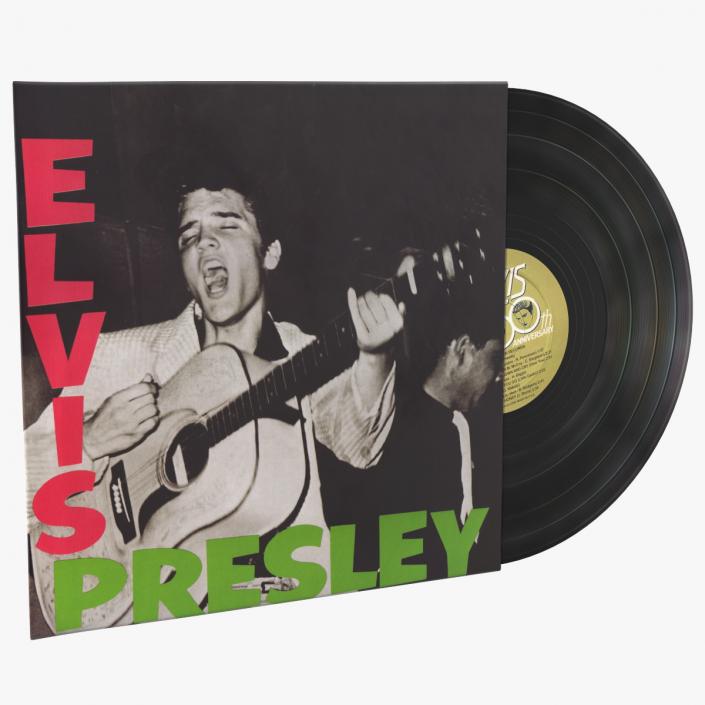 3D model Vintage Vinyl Album Elvis