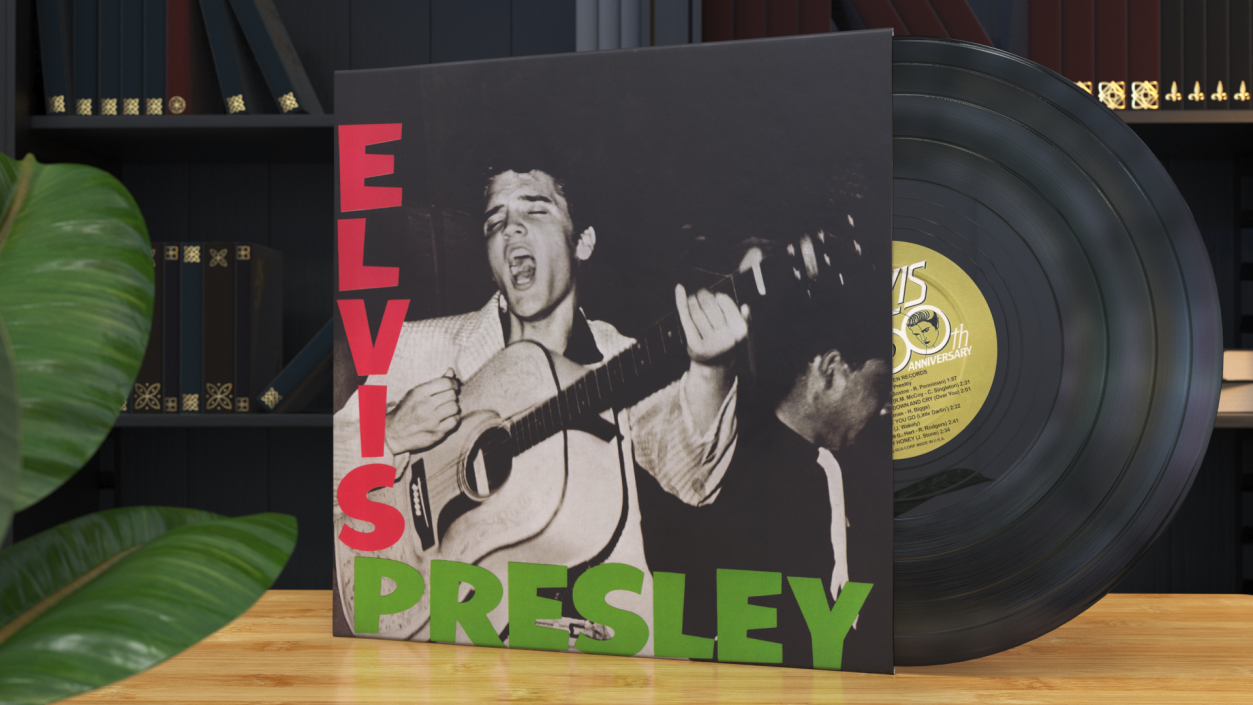 3D model Vintage Vinyl Album Elvis