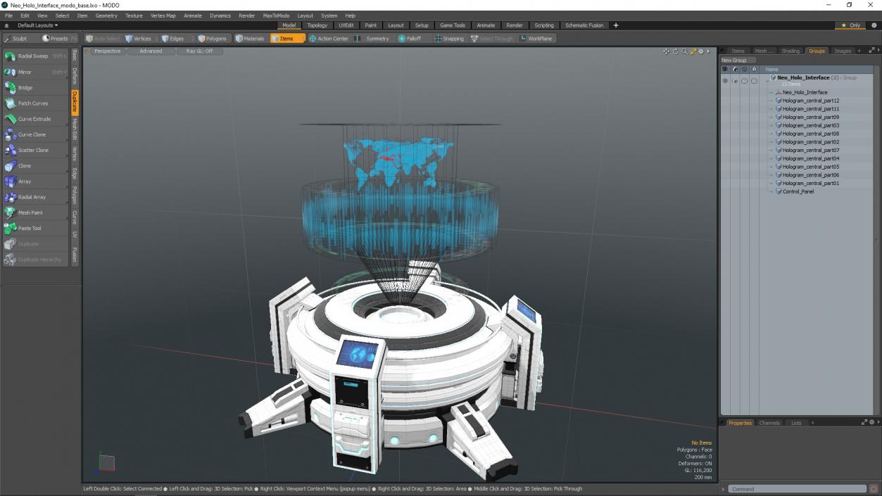 3D Neo Holo Interface model