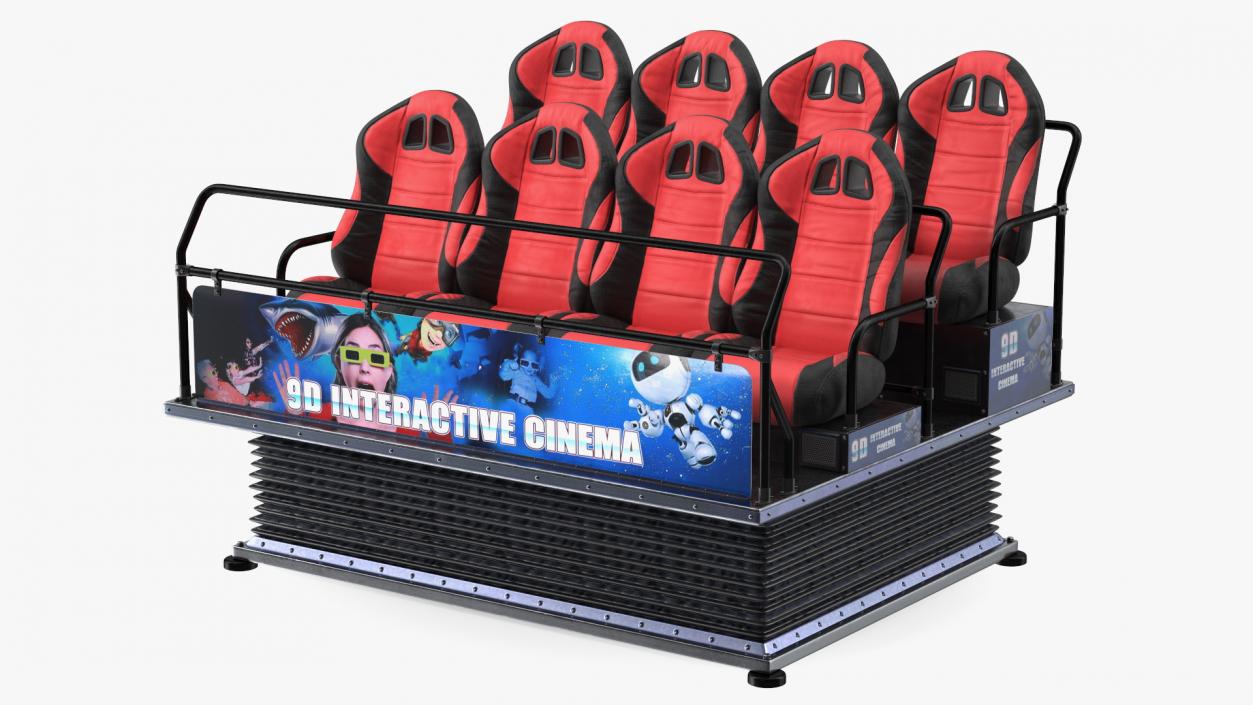 3D Virtual Reality Game Machine 9D Cinema model