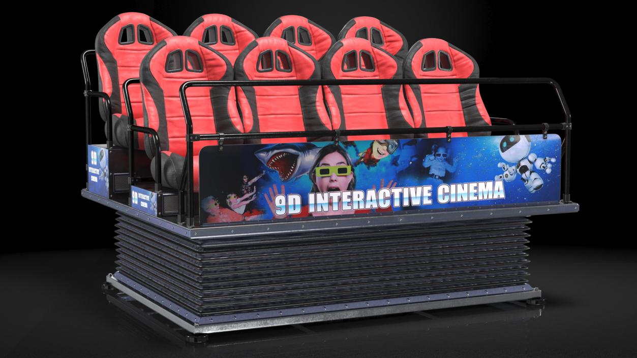 3D Virtual Reality Game Machine 9D Cinema model