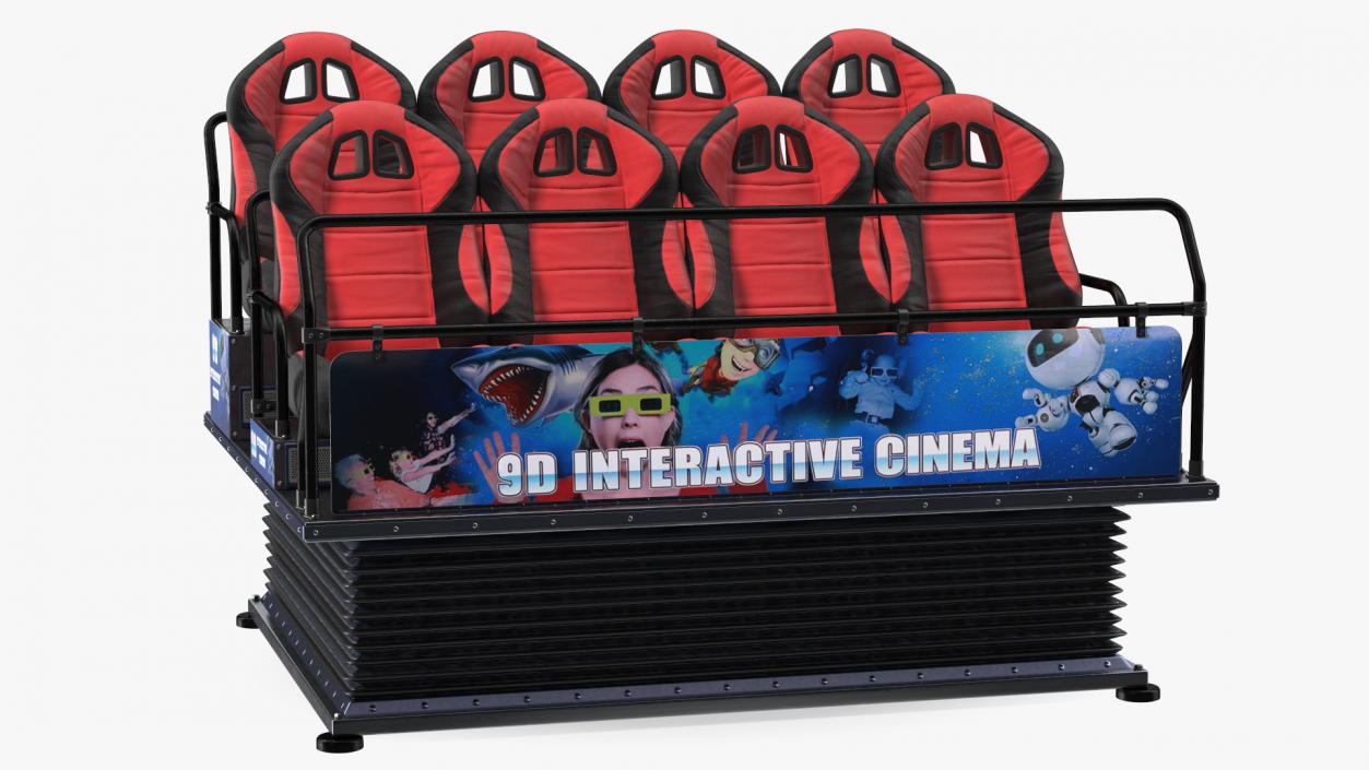 3D Virtual Reality Game Machine 9D Cinema model