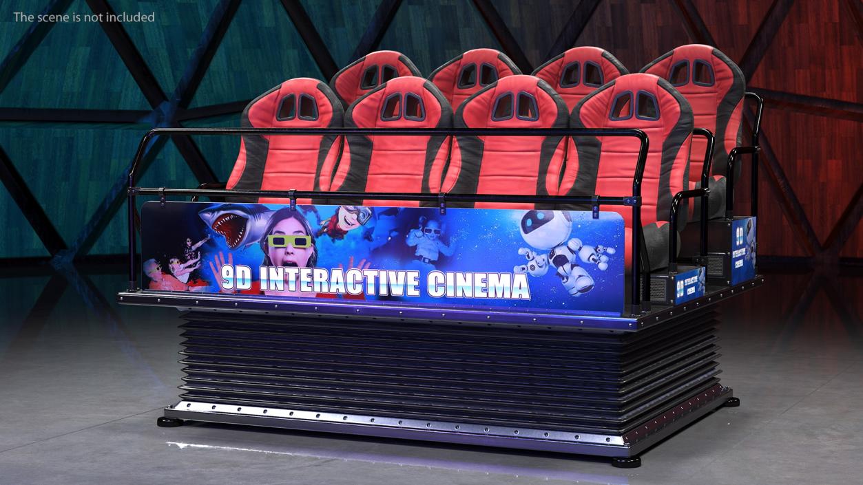 3D Virtual Reality Game Machine 9D Cinema model