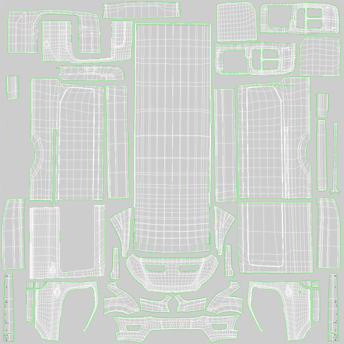 Ford Transit Cargo 2020 Simple Interior 3D model