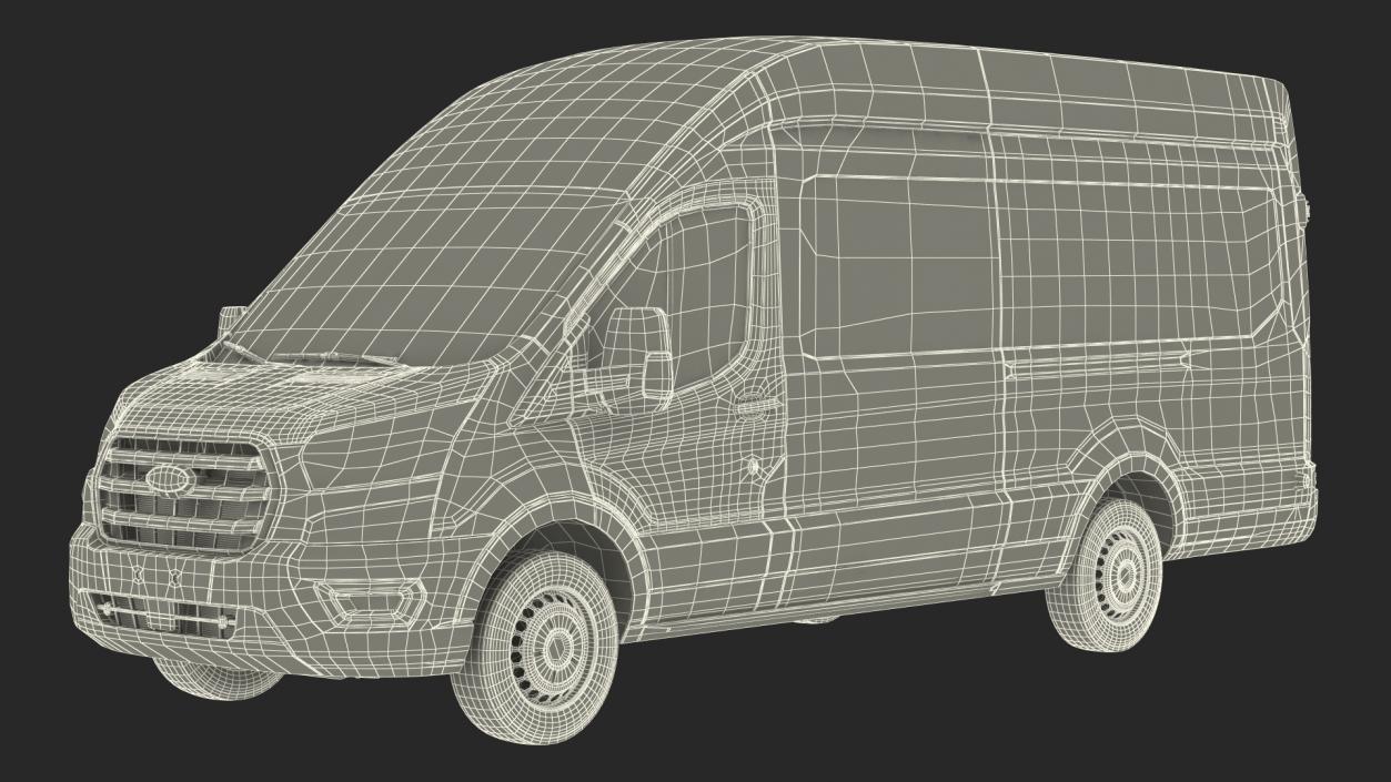 Ford Transit Cargo 2020 Simple Interior 3D model