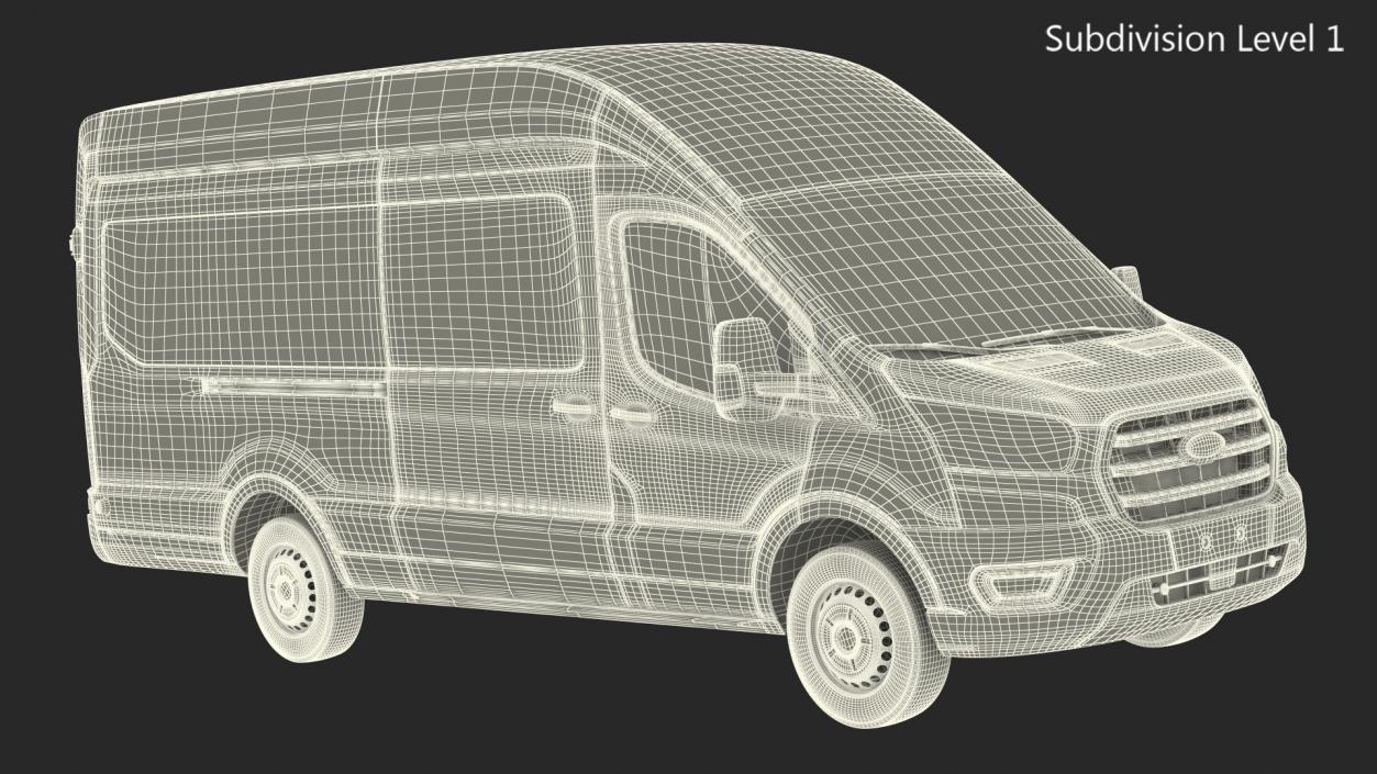 Ford Transit Cargo 2020 Simple Interior 3D model