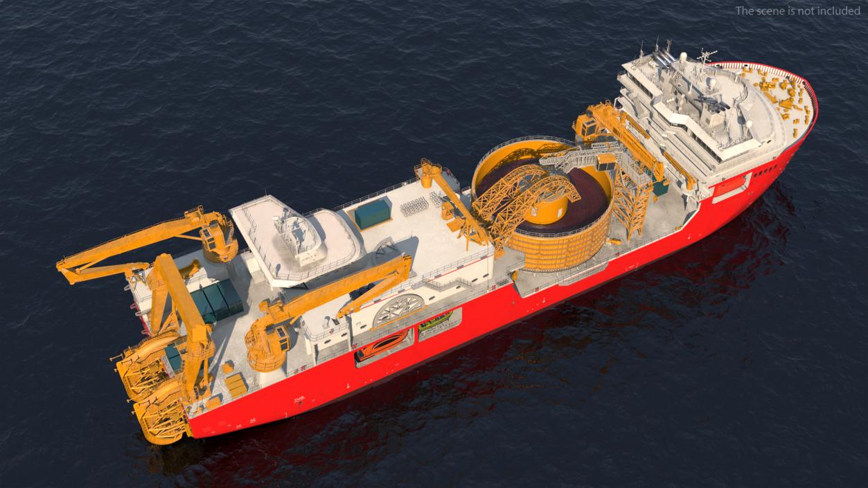 Cable Laying Vessel 3D model