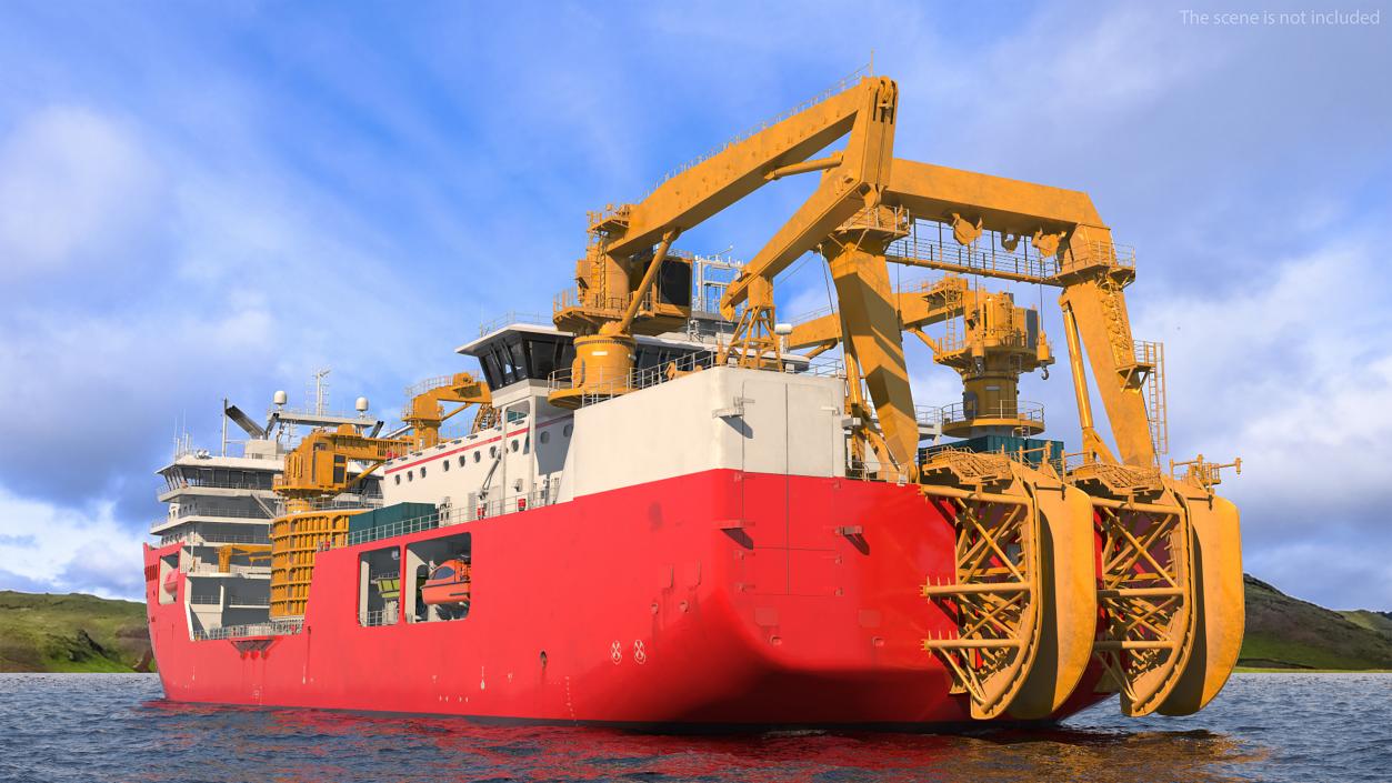 Cable Laying Vessel 3D model