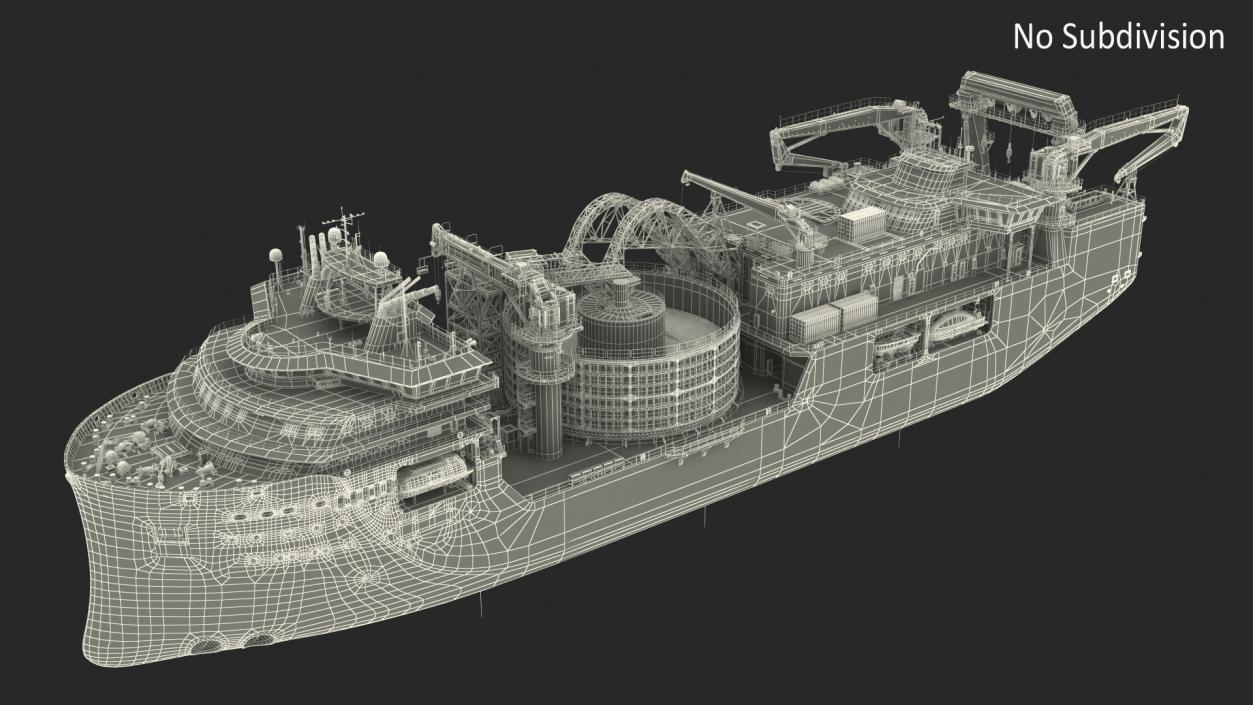 Cable Laying Vessel 3D model