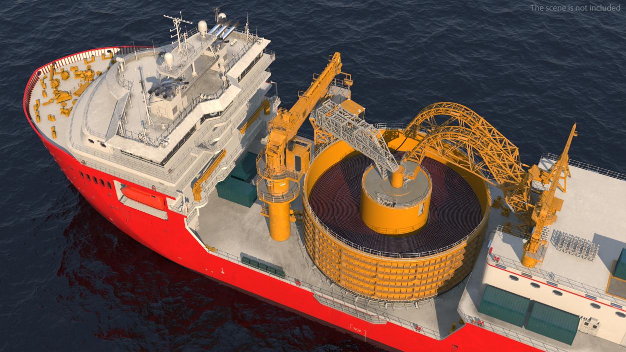 Cable Laying Vessel 3D model