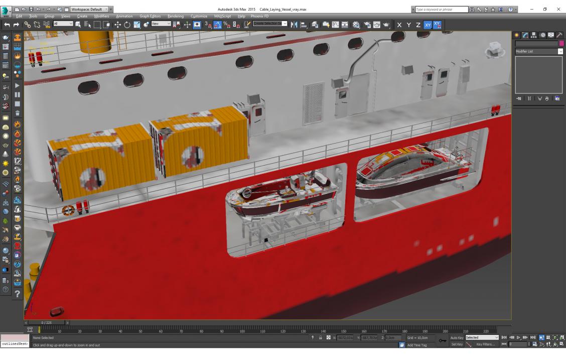 Cable Laying Vessel 3D model