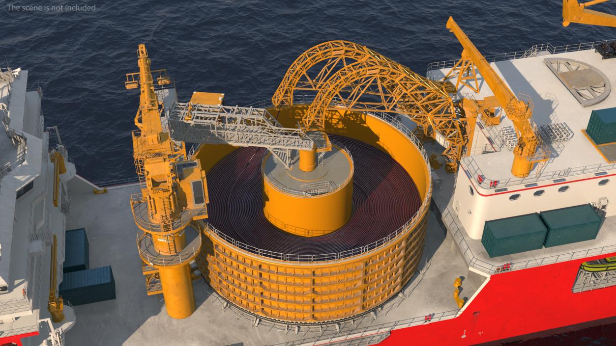 Cable Laying Vessel 3D model