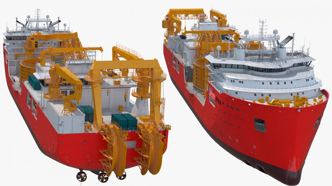 Cable Laying Vessel 3D model