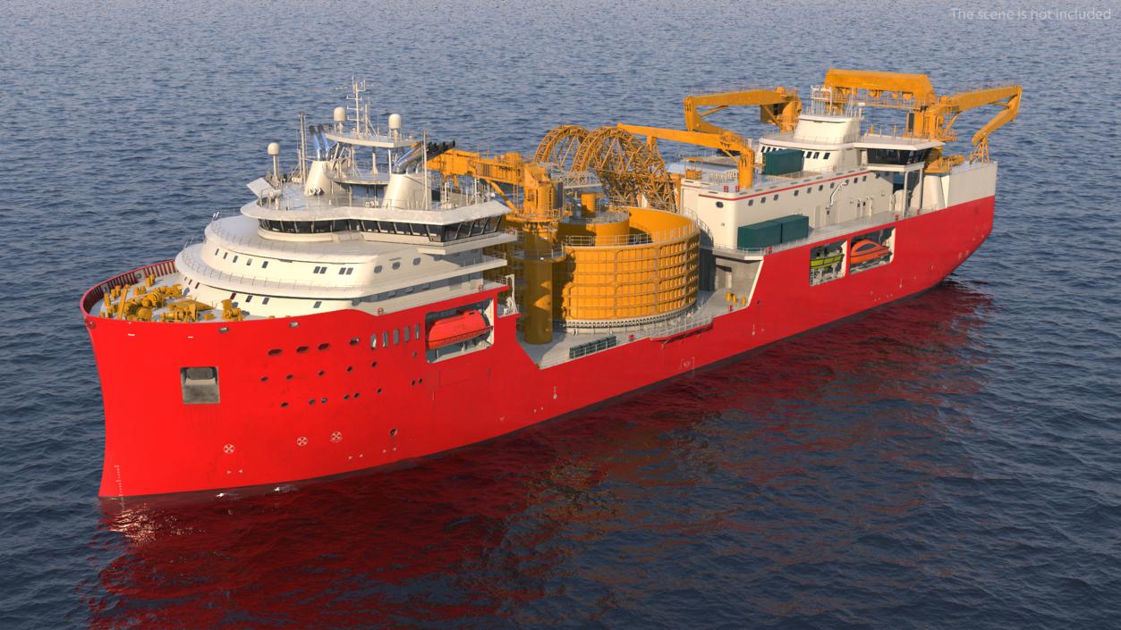 Cable Laying Vessel 3D model