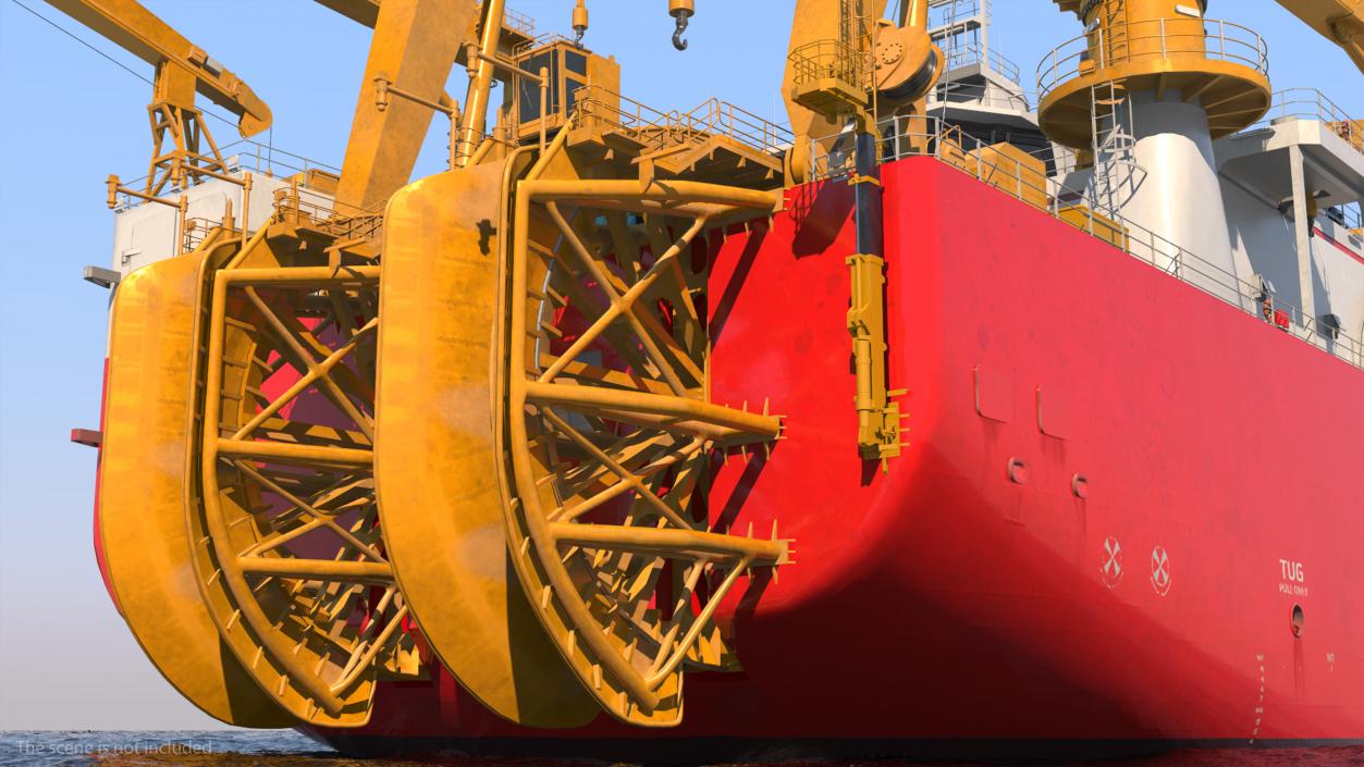 Cable Laying Vessel 3D model