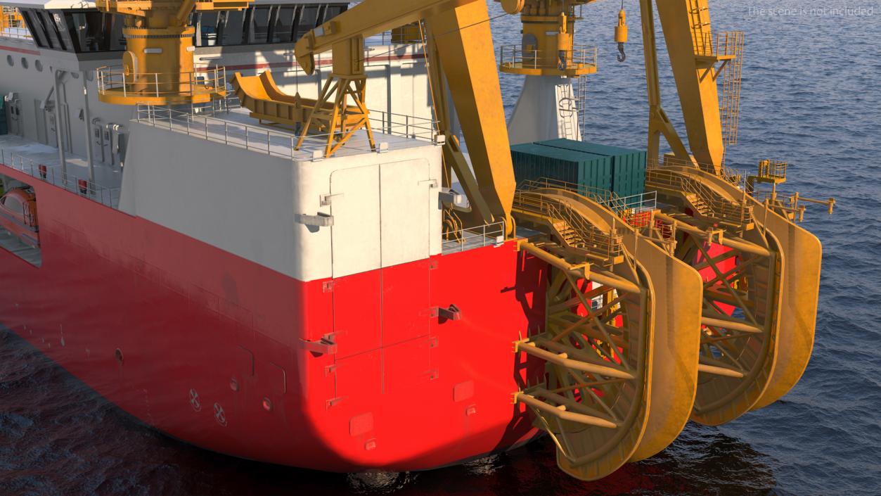 Cable Laying Vessel 3D model