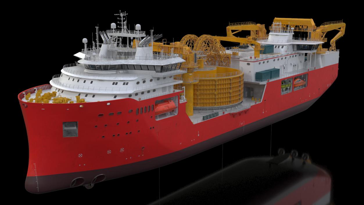 Cable Laying Vessel 3D model