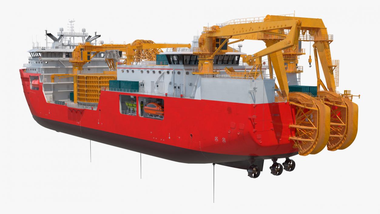 Cable Laying Vessel 3D model