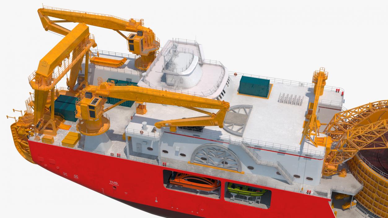 Cable Laying Vessel 3D model