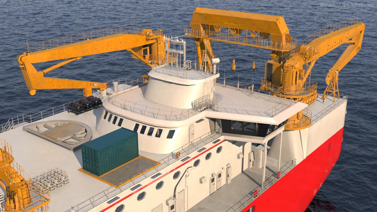 Cable Laying Vessel 3D model