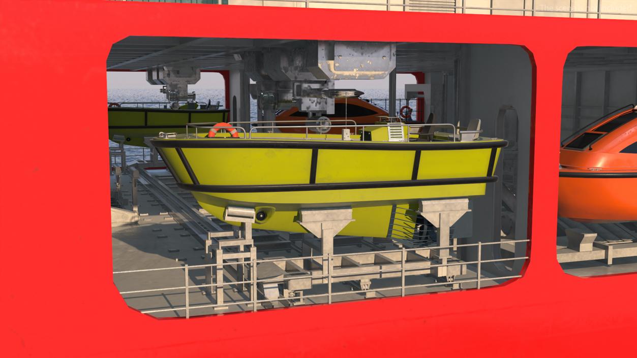 Cable Laying Vessel 3D model