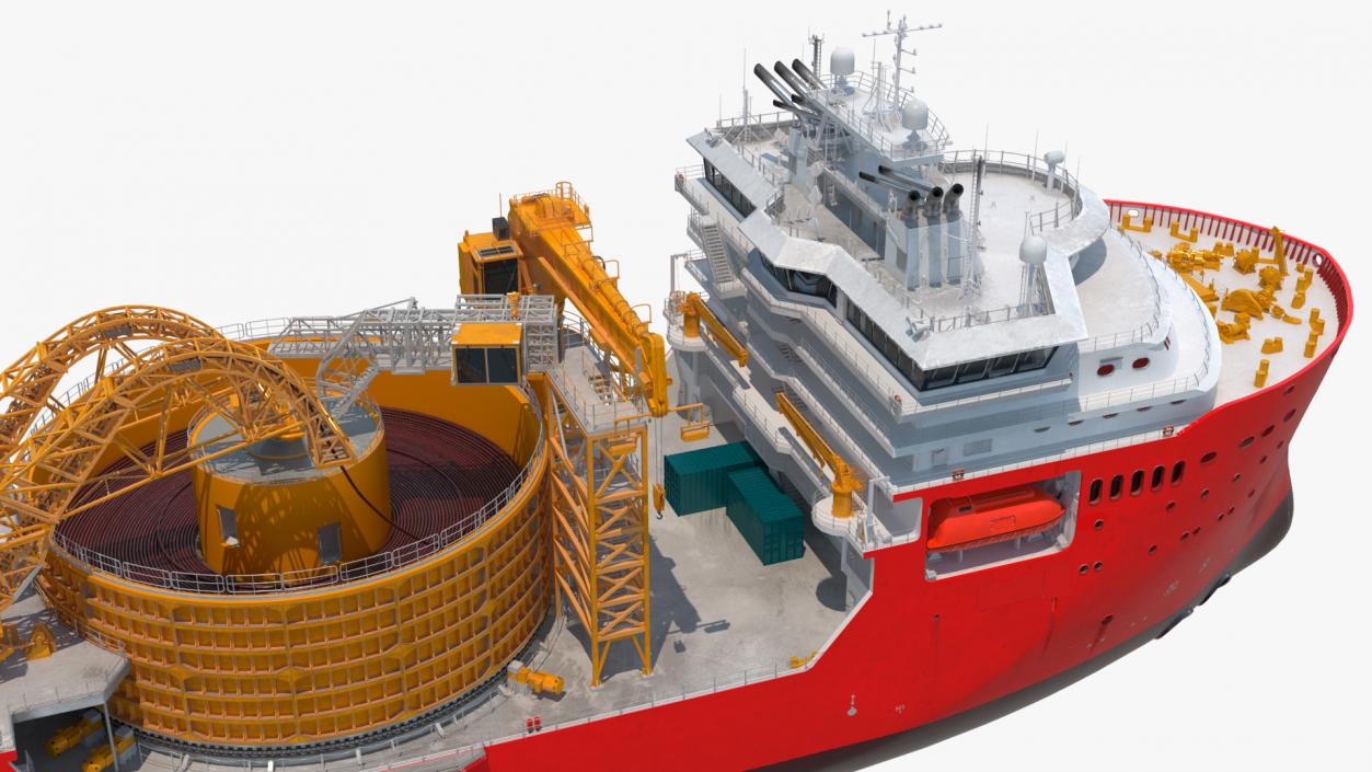 Cable Laying Vessel 3D model