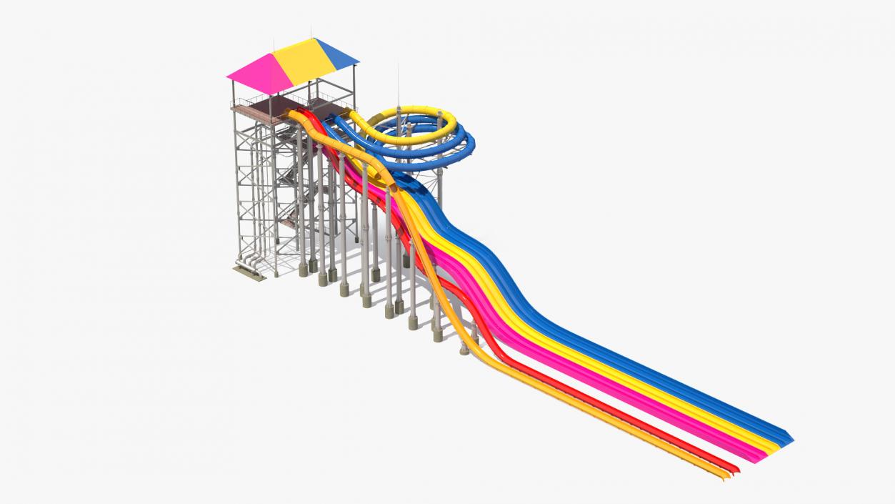 3D Mat Racer Water Slide