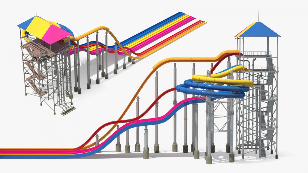 3D Mat Racer Water Slide